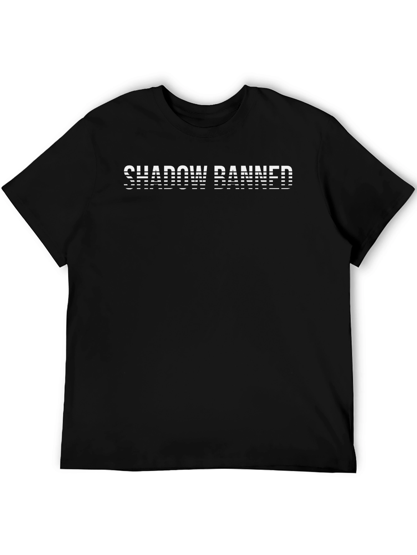 Shadow Banned Black Graphic Tee