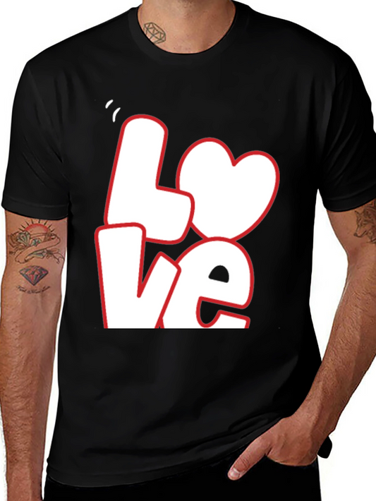 Love Graphic Tee - Black Casual T-Shirt