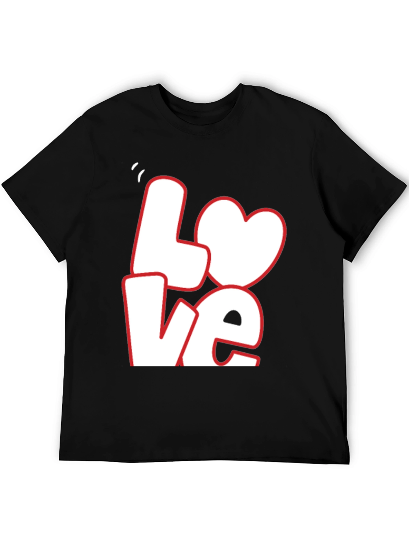 Love Graphic Tee - Black Casual T-Shirt