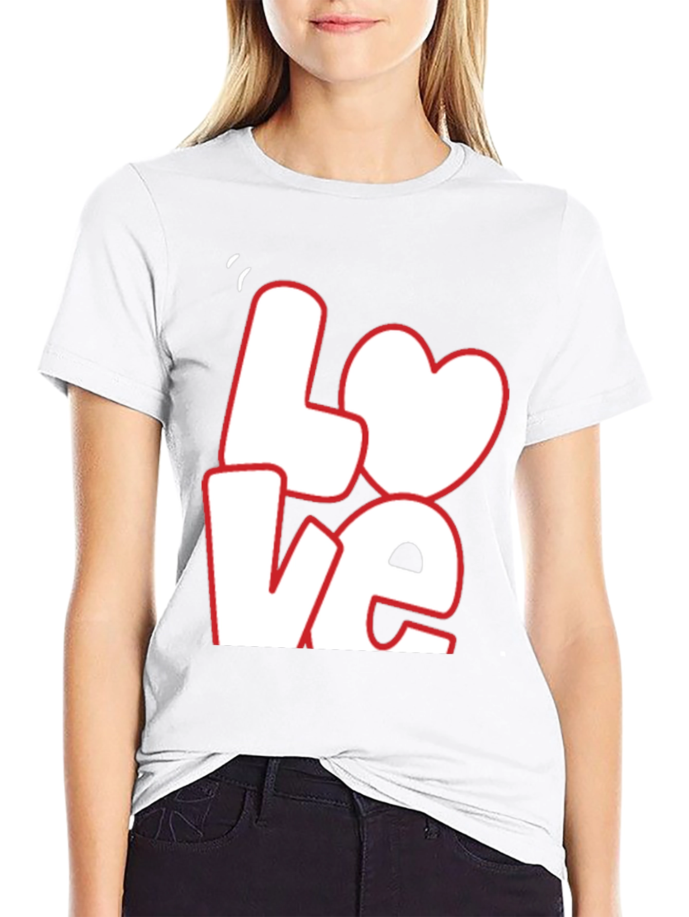 Love Graphic Tee - Black Casual T-Shirt