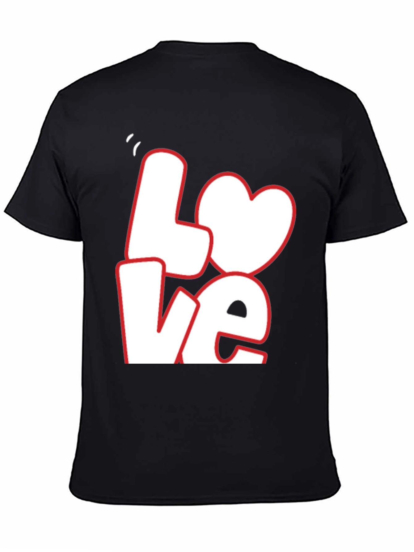 Love Graphic Tee - Black Casual T-Shirt