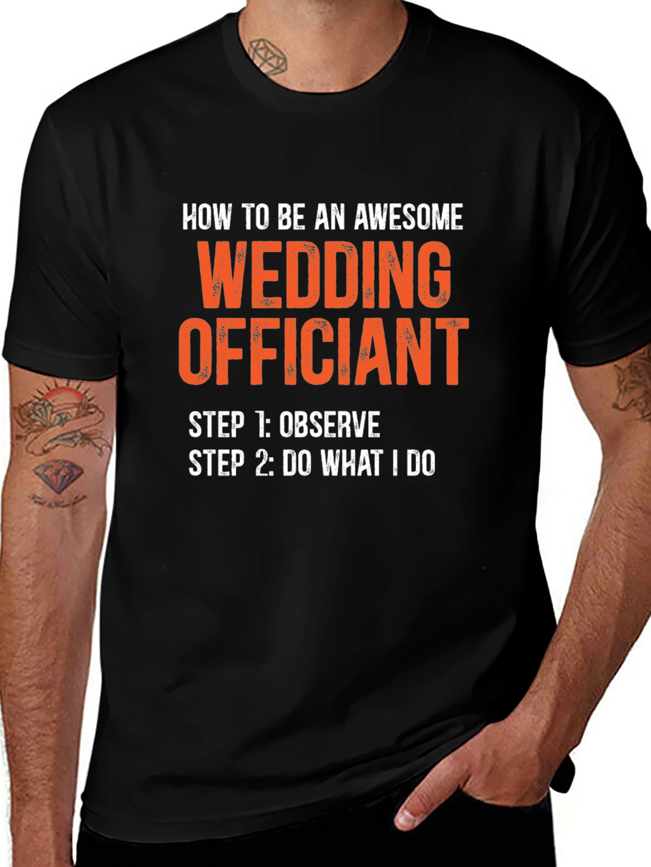 Awesome Wedding Officiant Graphic T-Shirt