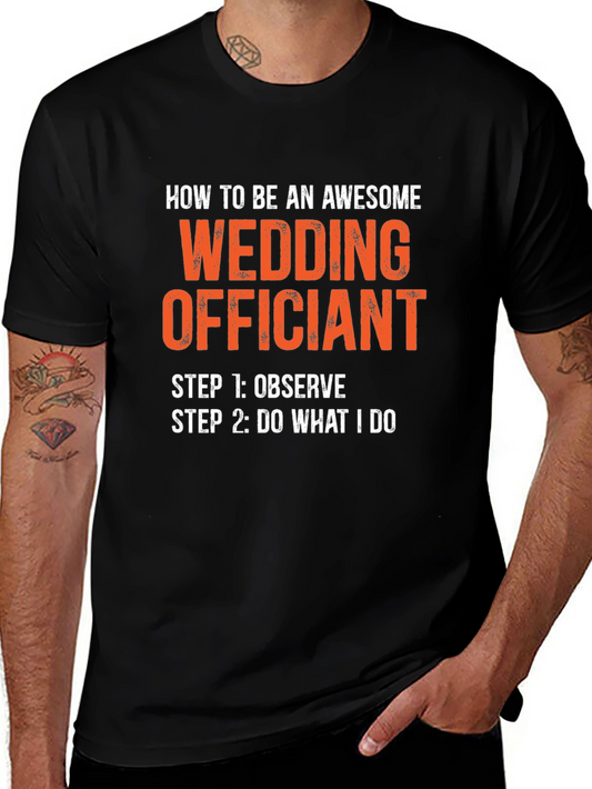Awesome Wedding Officiant Graphic T-Shirt