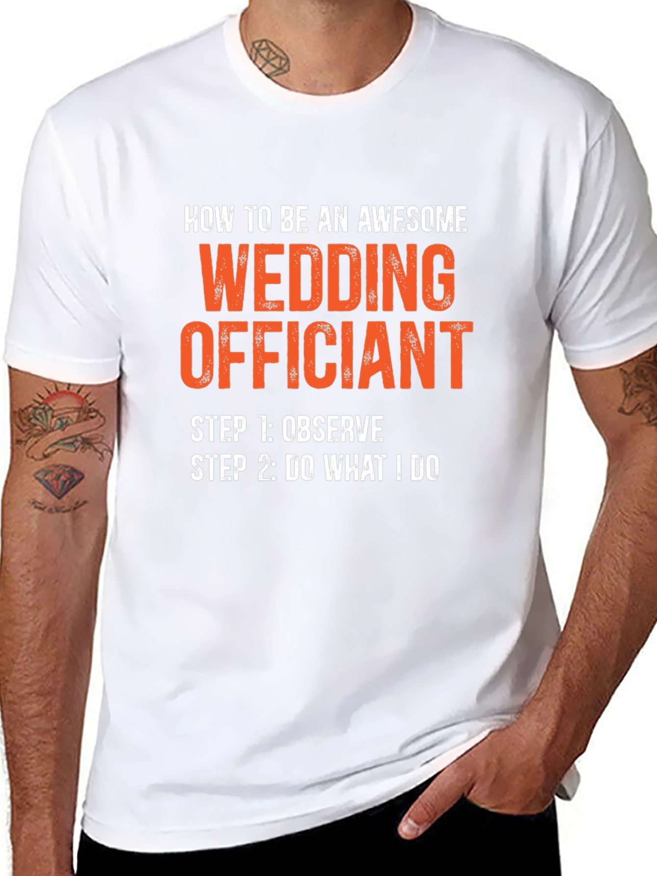 Awesome Wedding Officiant Graphic T-Shirt