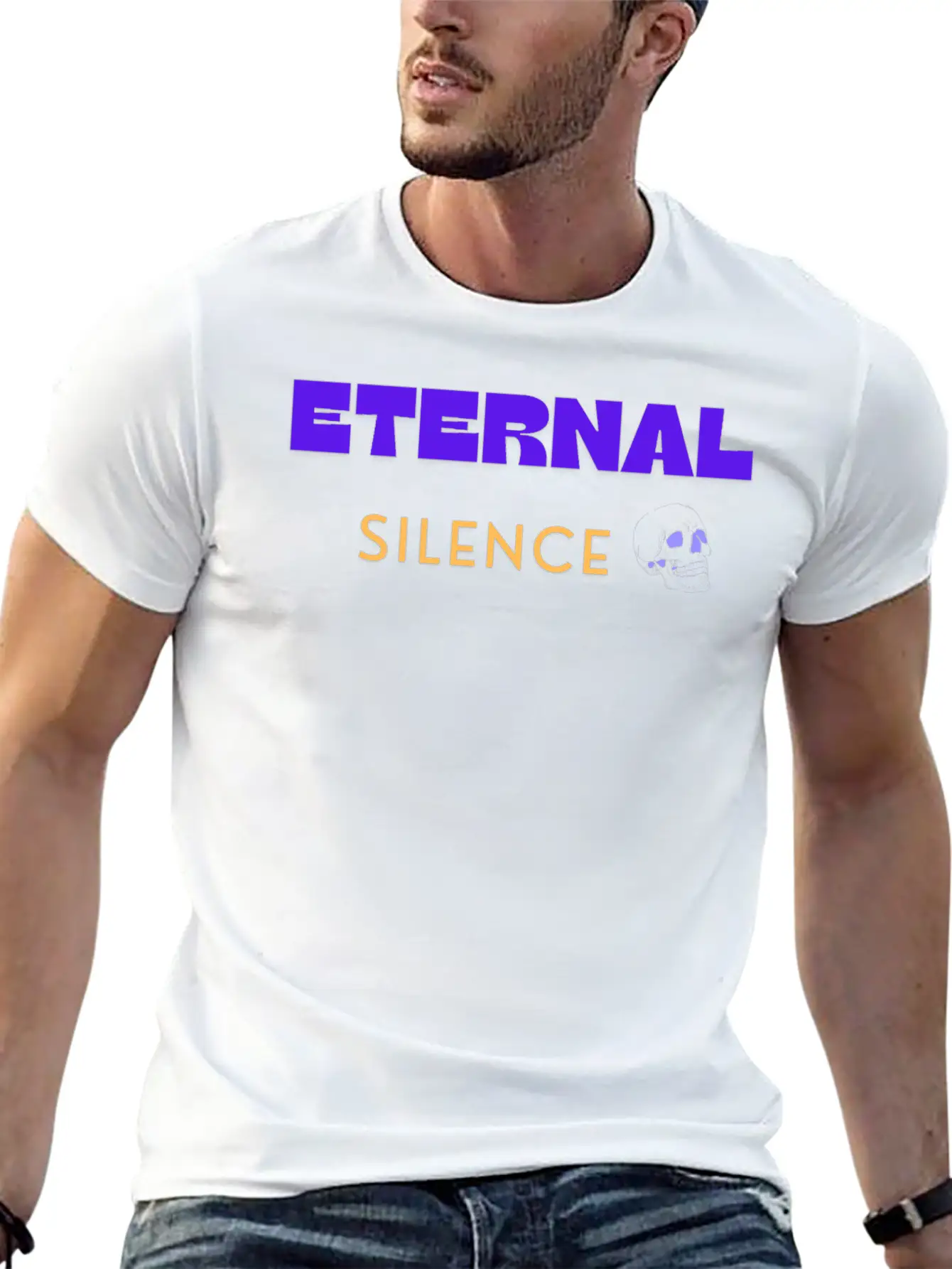 Eternal Silence, Quote For Skull Lover Unisex Casual T-Shirt – Clean Design For Daily Comfort