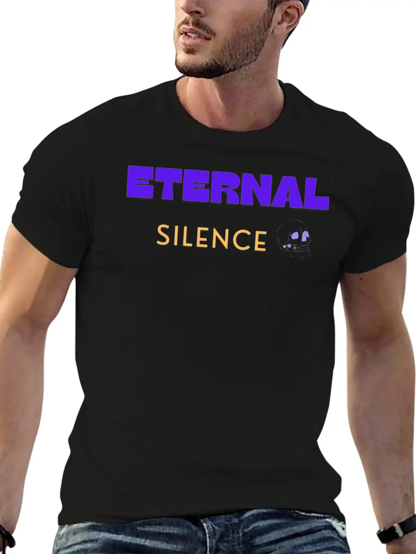 Eternal Silence, Quote For Skull Lover Unisex Casual T-Shirt – Clean Design For Daily Comfort
