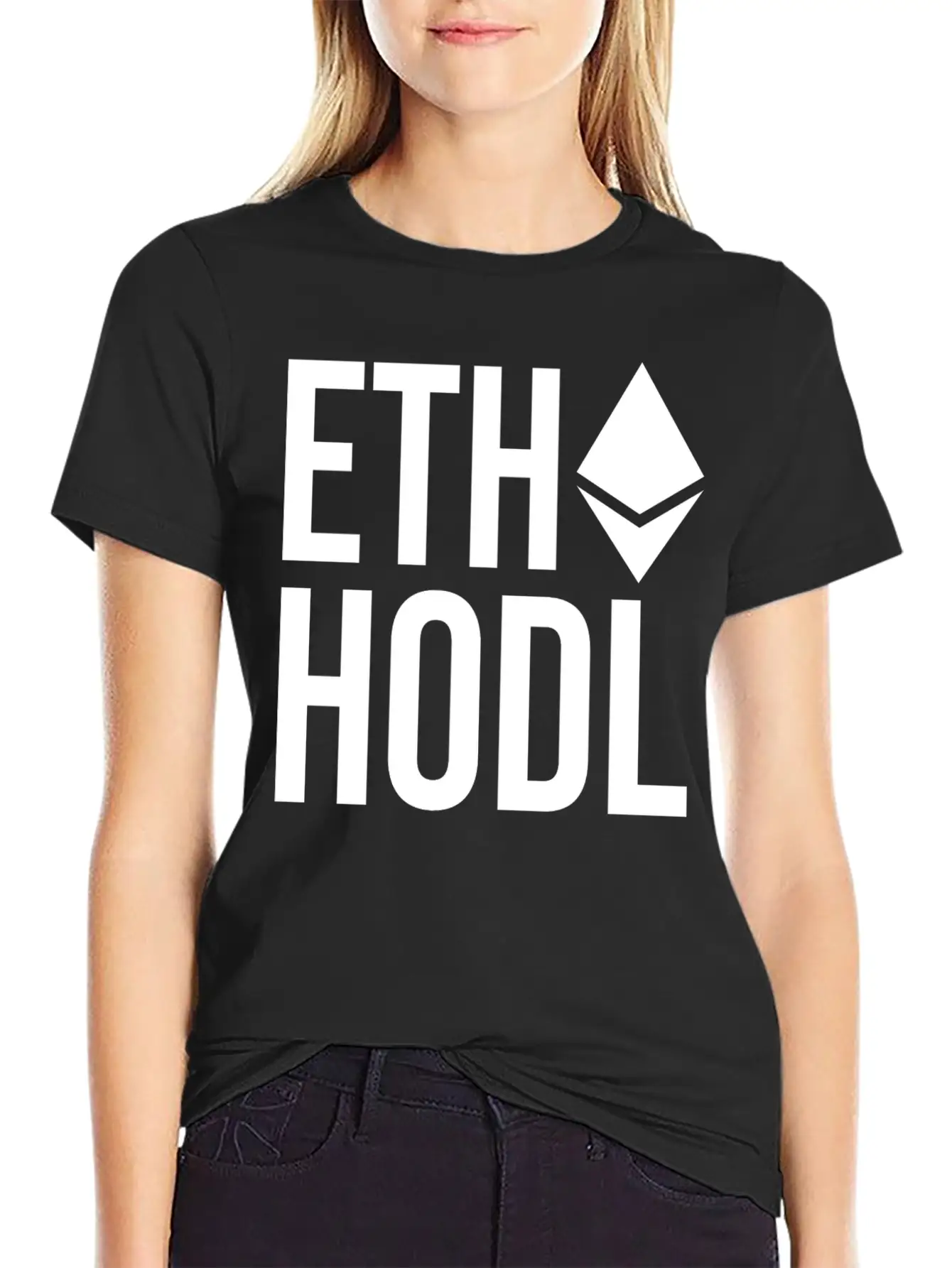 Ethereum ETH HODL Cryptocurrency Unisex Casual T-Shirt – Clean Design For Daily Comfort