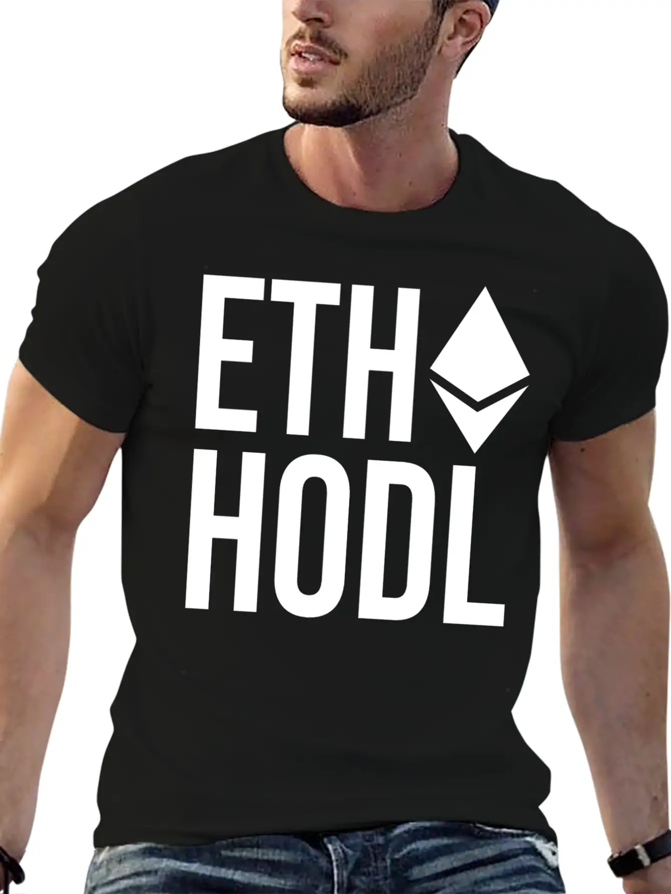 Ethereum ETH HODL Cryptocurrency Unisex Casual T-Shirt – Clean Design For Daily Comfort