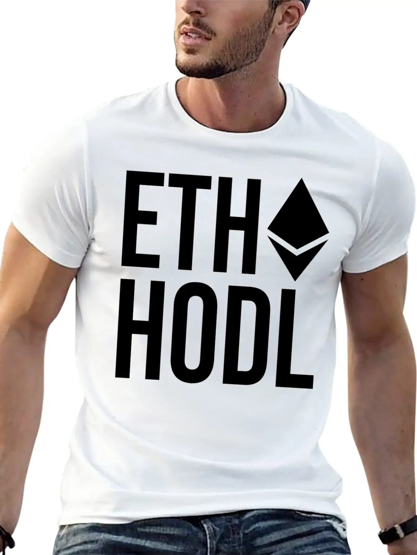 Ethereum ETH HODL Cryptocurrency Unisex Casual T-Shirt – Clean Design For Daily Comfort
