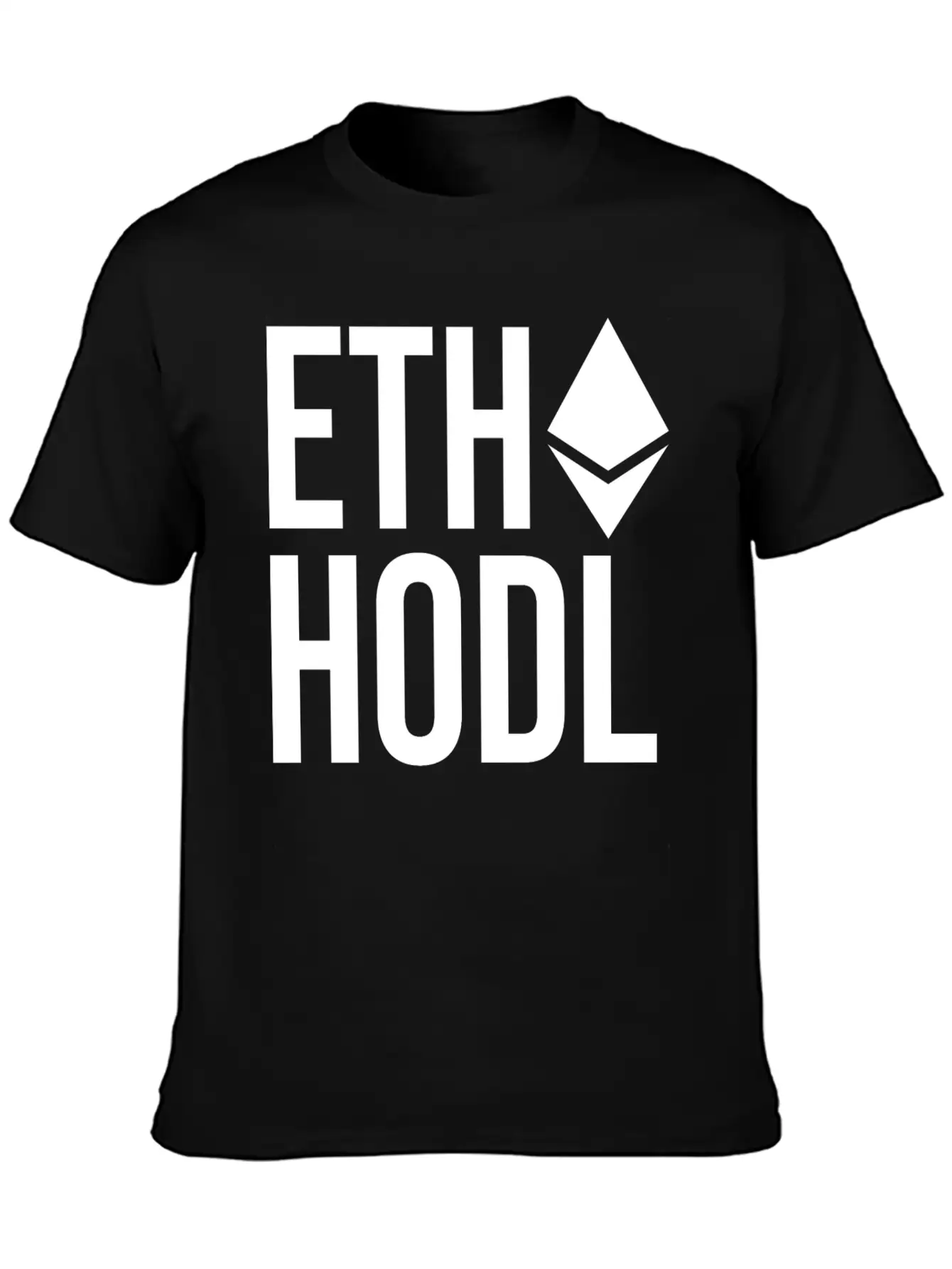 Ethereum ETH HODL Cryptocurrency Unisex Casual T-Shirt – Clean Design For Daily Comfort