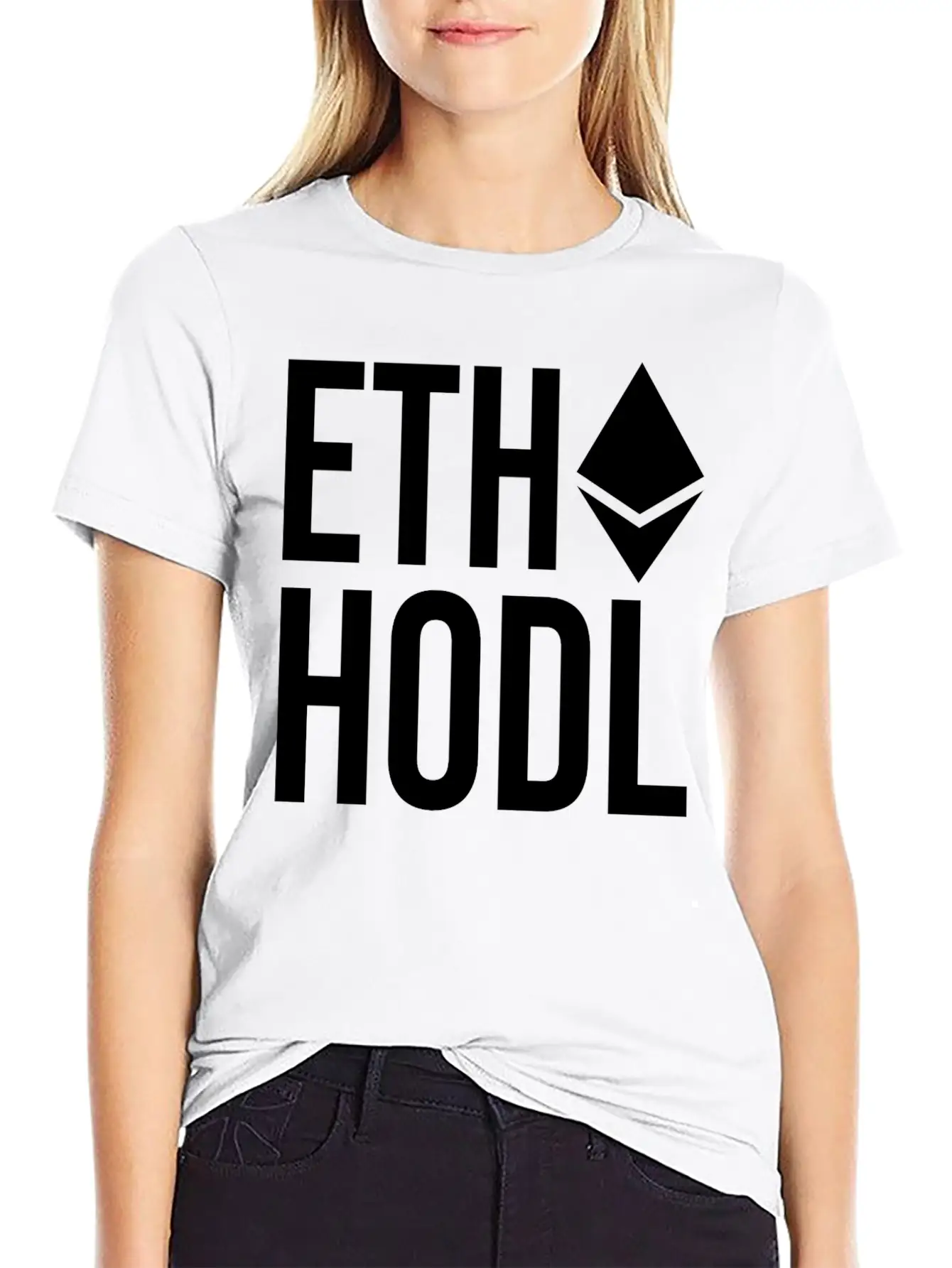 Ethereum ETH HODL Cryptocurrency Unisex Casual T-Shirt – Clean Design For Daily Comfort