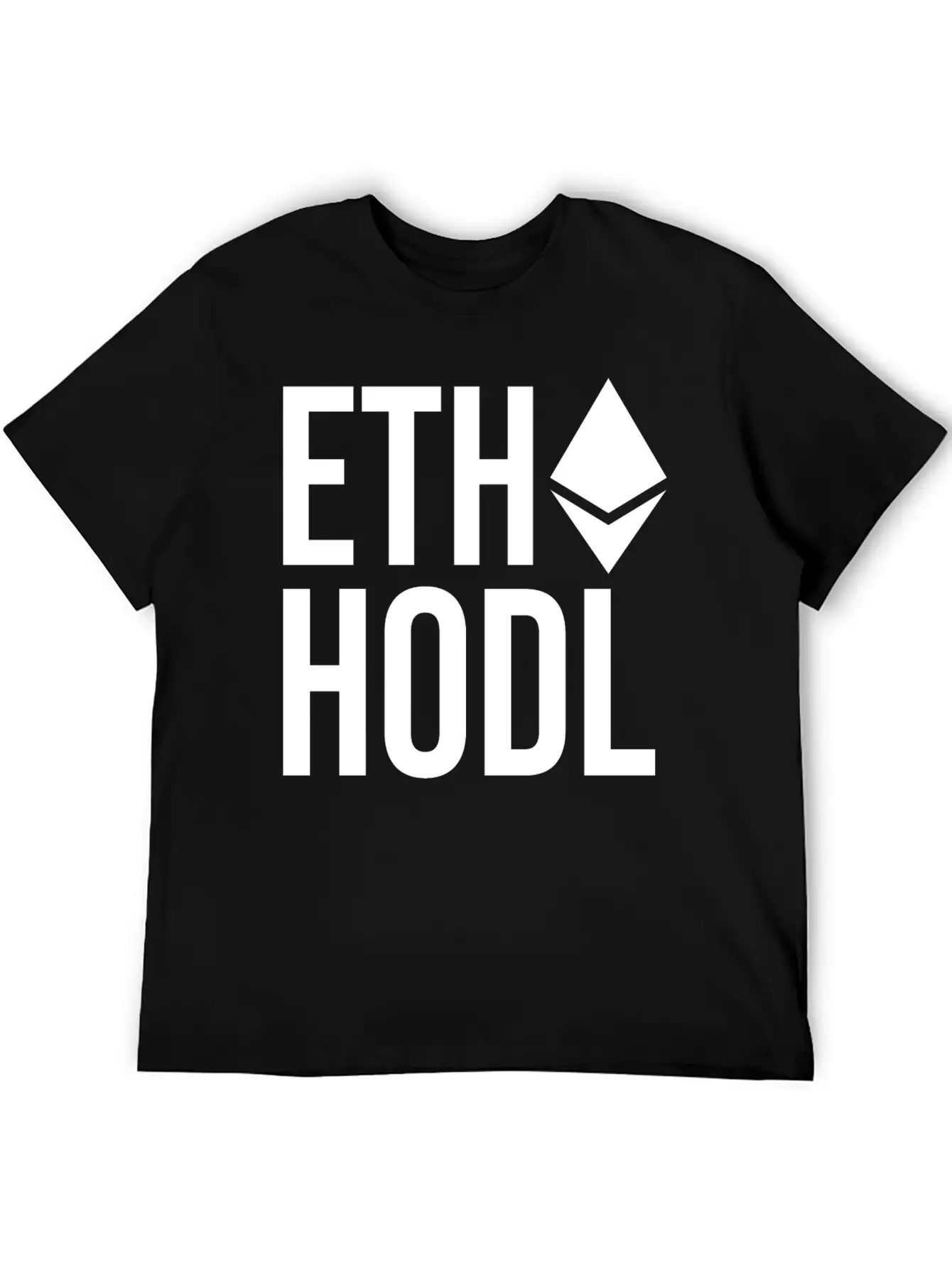 Ethereum ETH HODL Cryptocurrency Unisex Casual T-Shirt – Clean Design For Daily Comfort