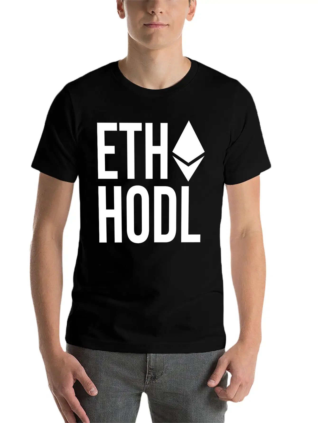 Ethereum ETH HODL Cryptocurrency Unisex Casual T-Shirt – Clean Design For Daily Comfort