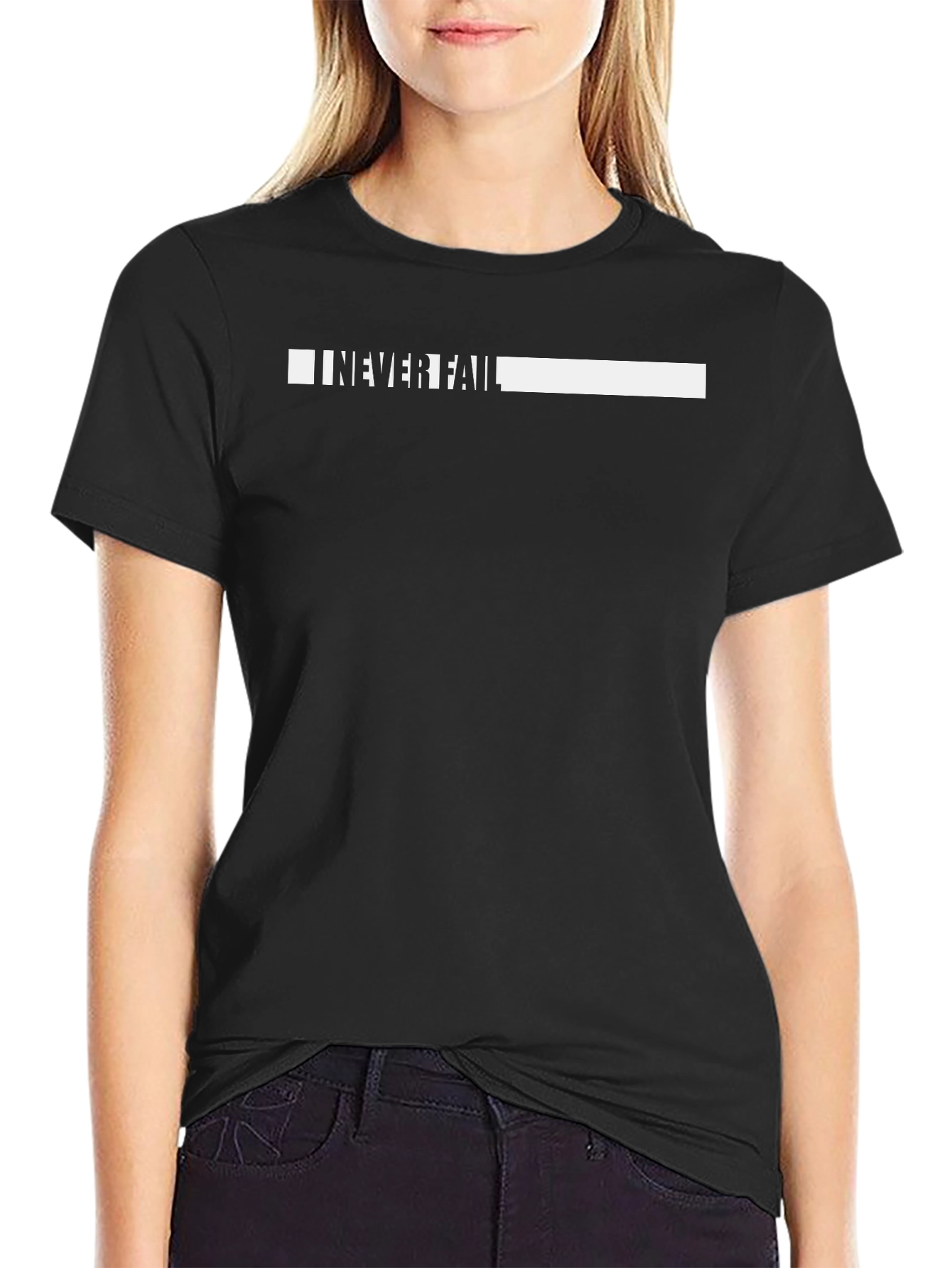 I NEVER FAIL Graphic Tee - Bold Statement Shirt
