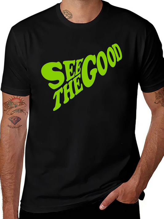 See the Good Graphic Tee - Trendy Black T-Shirt