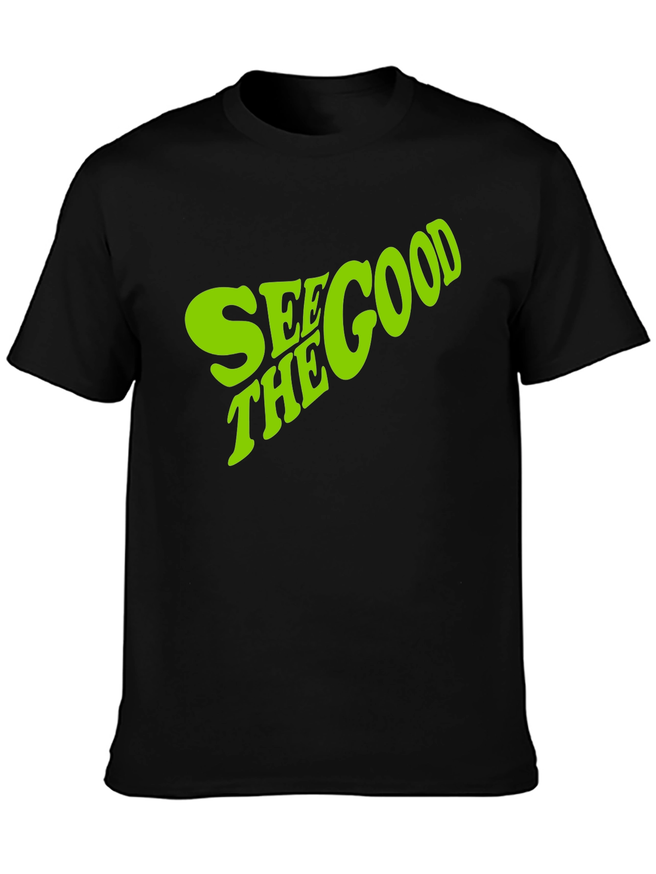 See the Good Graphic Tee - Trendy Black T-Shirt