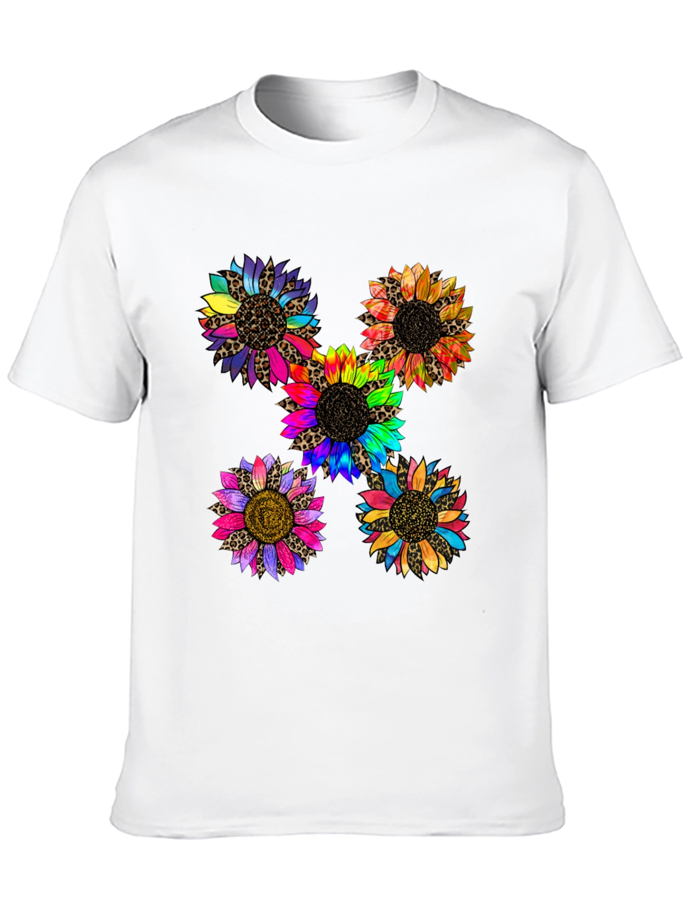 Sunflower Leopard Print Graphic T-Shirt