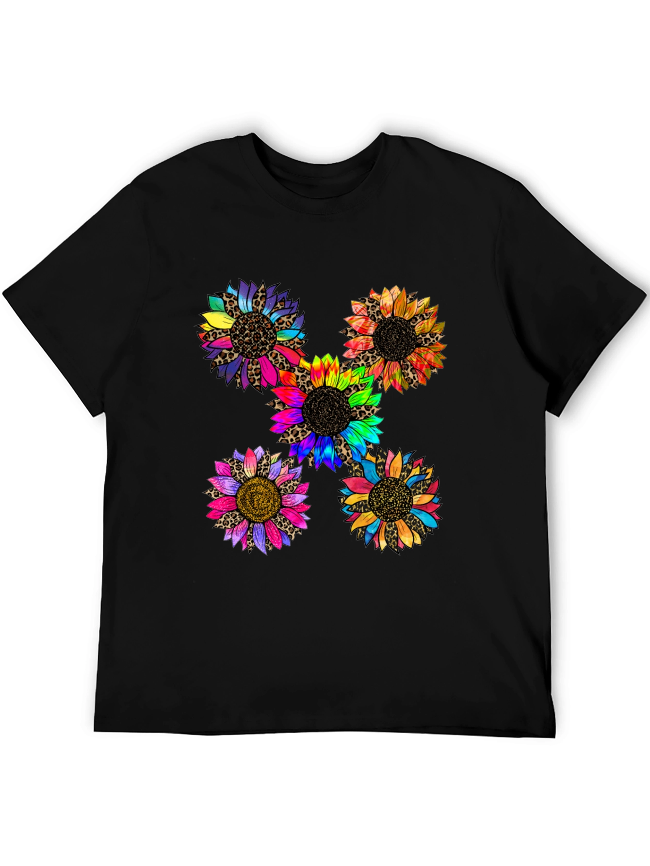 Sunflower Leopard Print Graphic T-Shirt