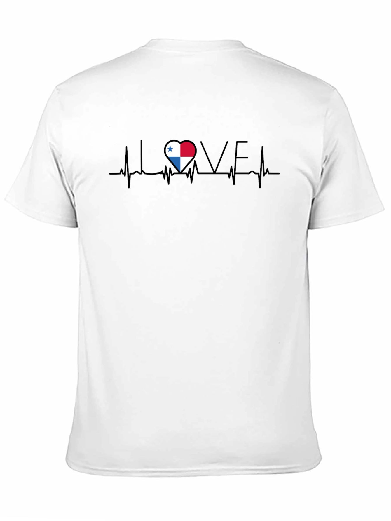 Panama Flag Heartbeat T-Shirt - Show Your Love!