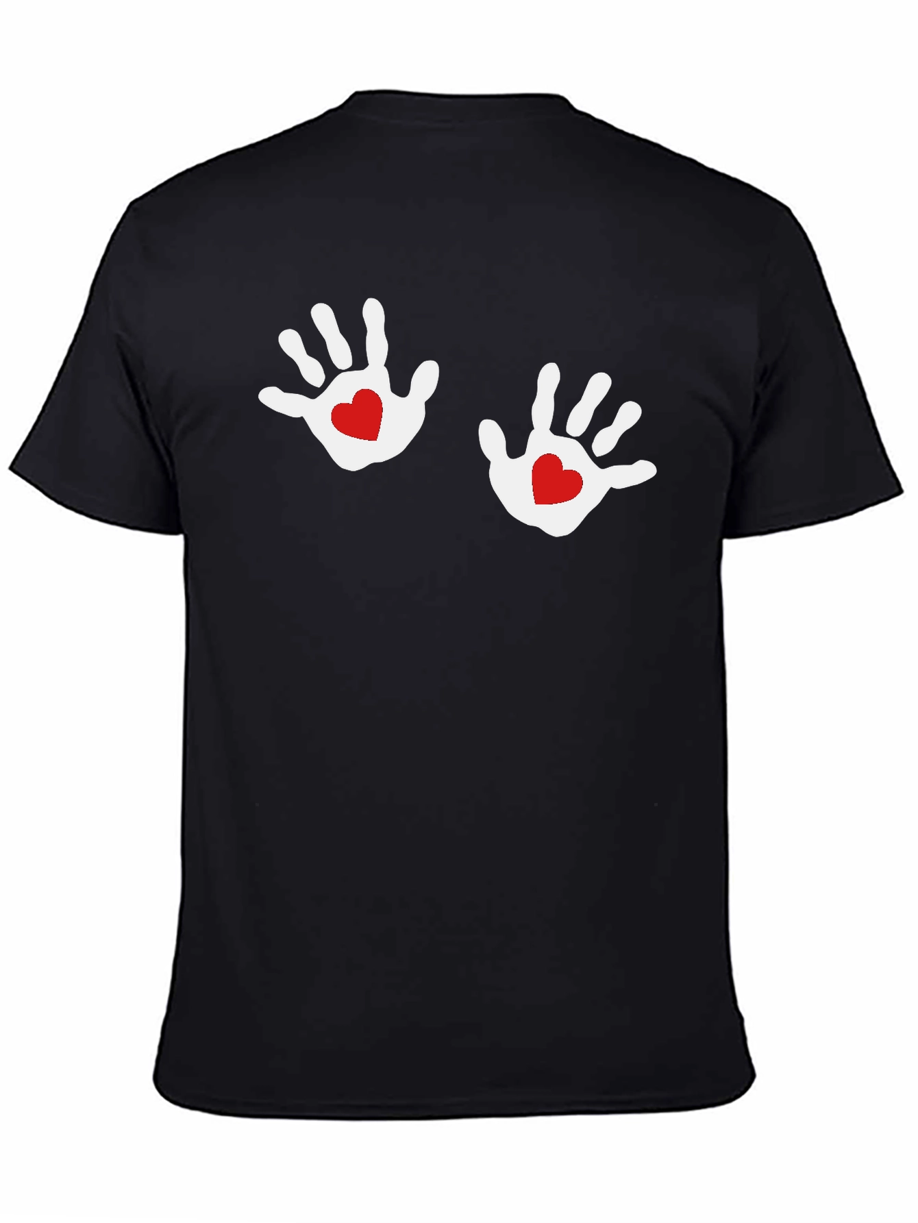 Hand Heart Graphic Tee - Black