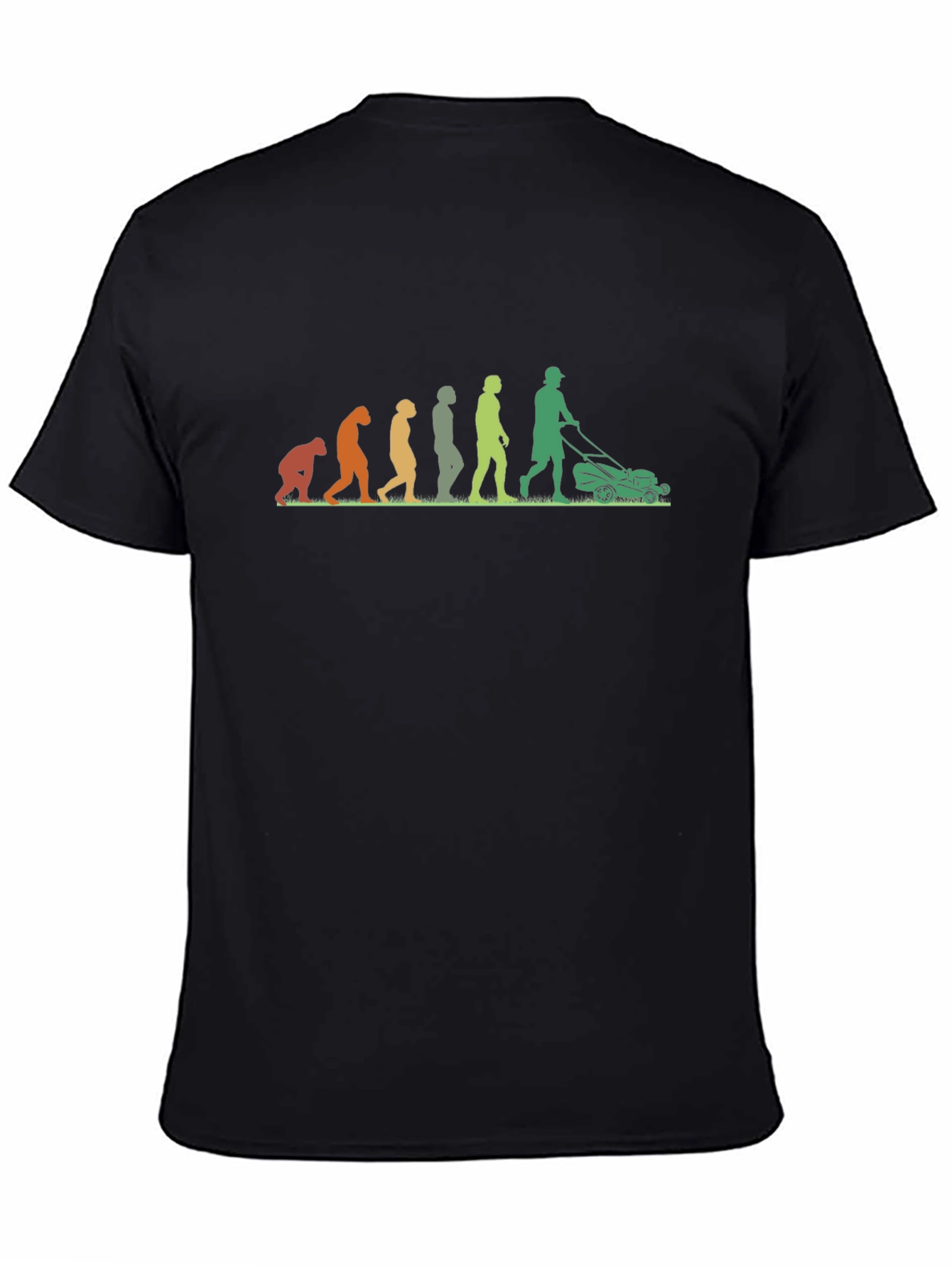 Evolution of Lawn Care Black T-Shirt