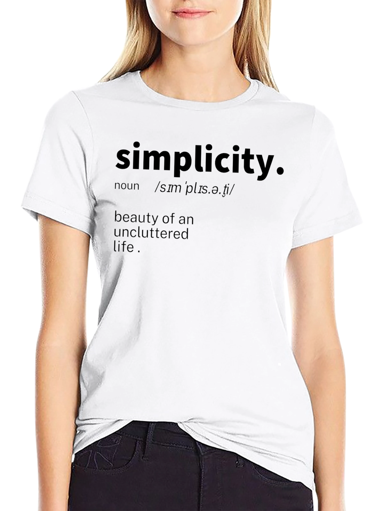 Simplicity Definition Black T-Shirt