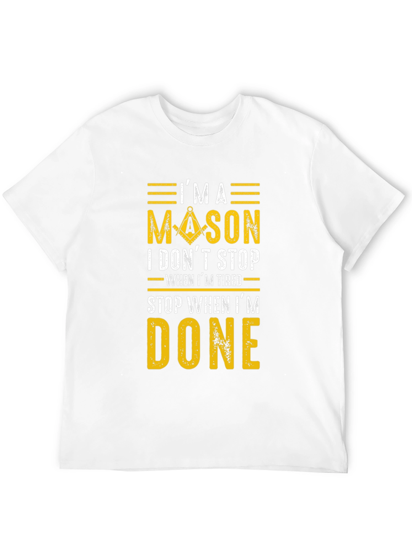 Im A Mason Graphic Tee - Black Cotton Blend