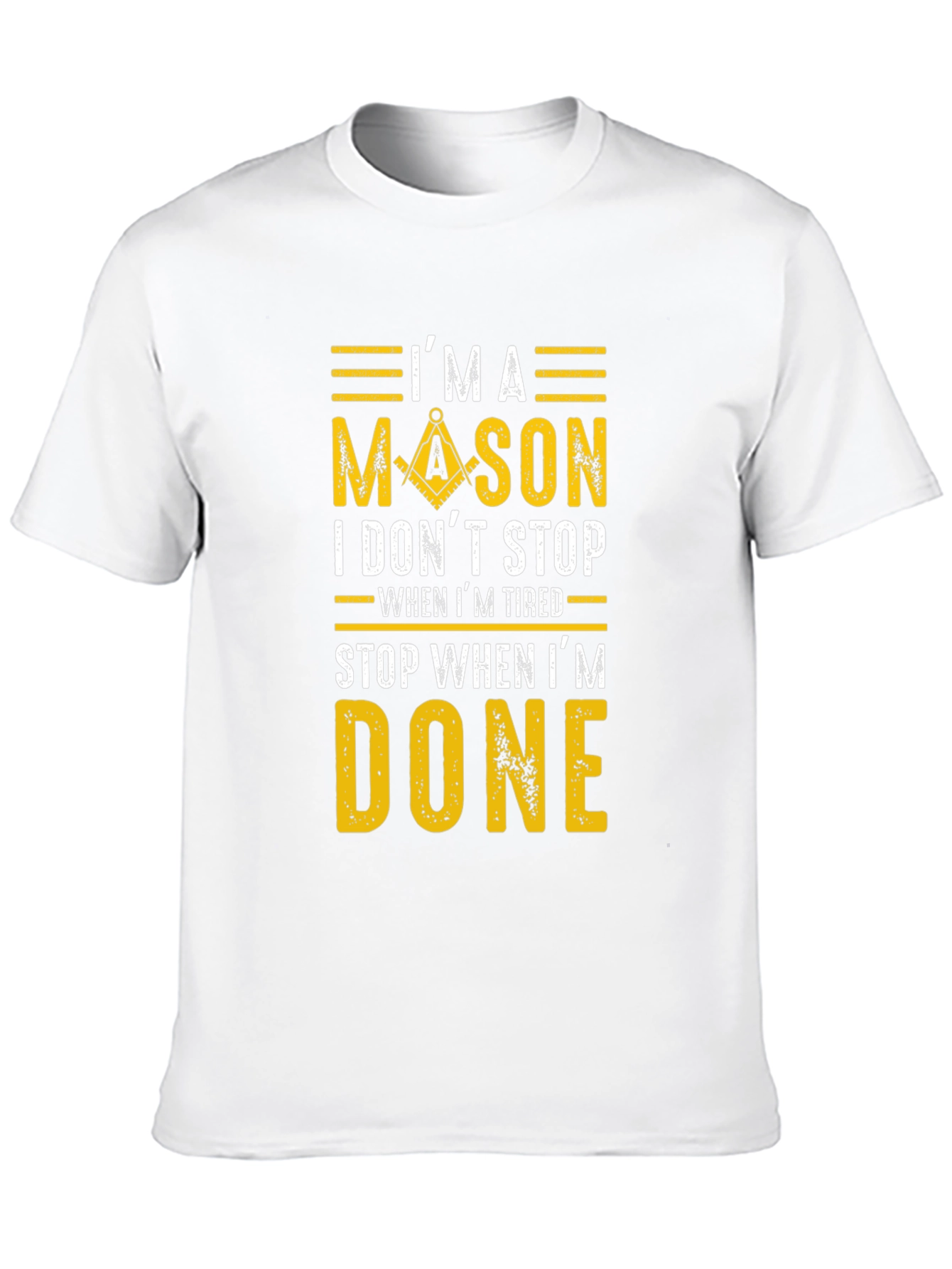 Im A Mason Graphic Tee - Black Cotton Blend