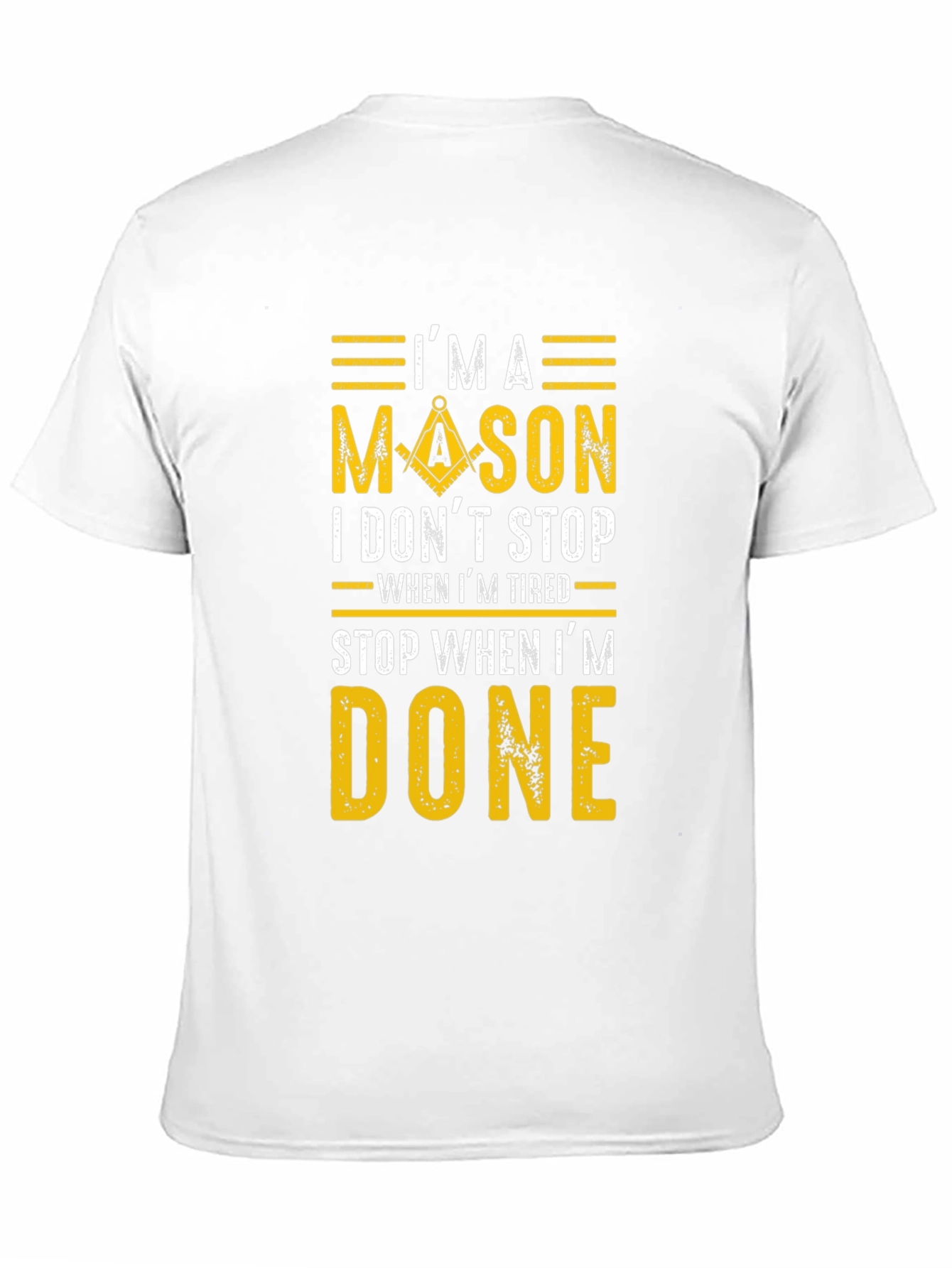 Im A Mason Graphic Tee - Black Cotton Blend