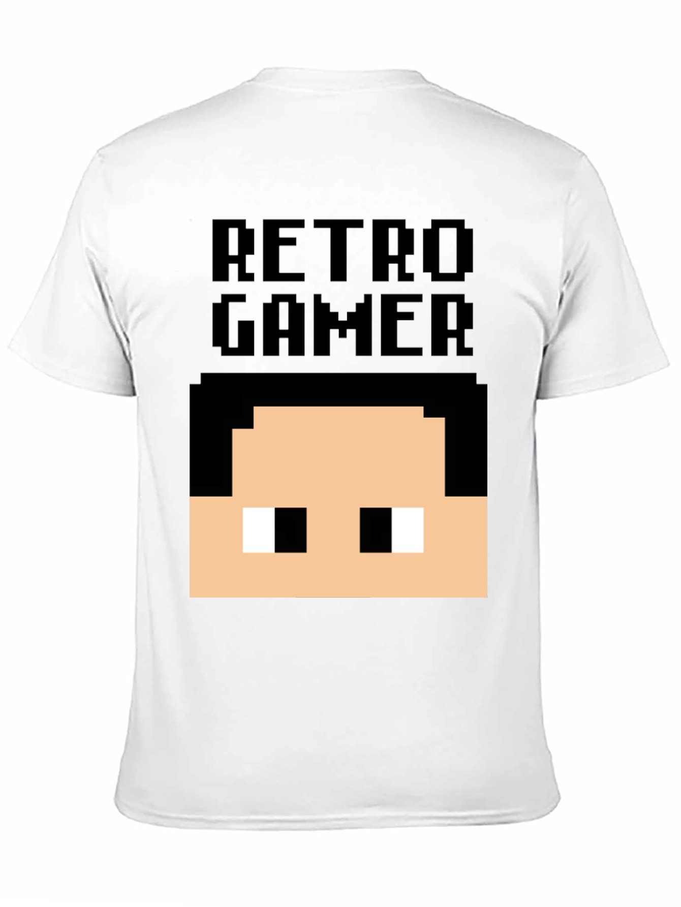 Retro Gamer Pixel Art T-Shirt - Black