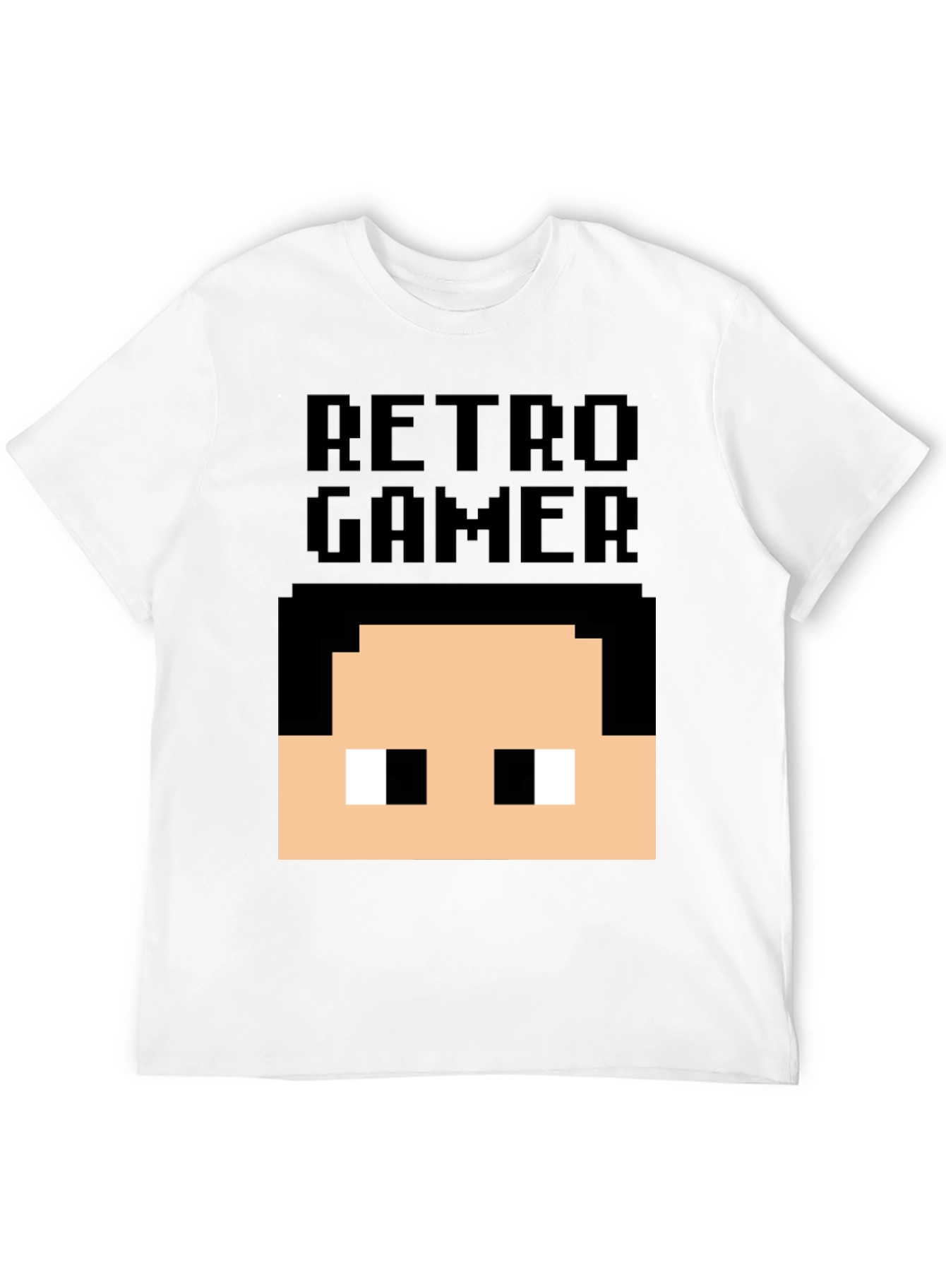 Retro Gamer Pixel Art T-Shirt - Black