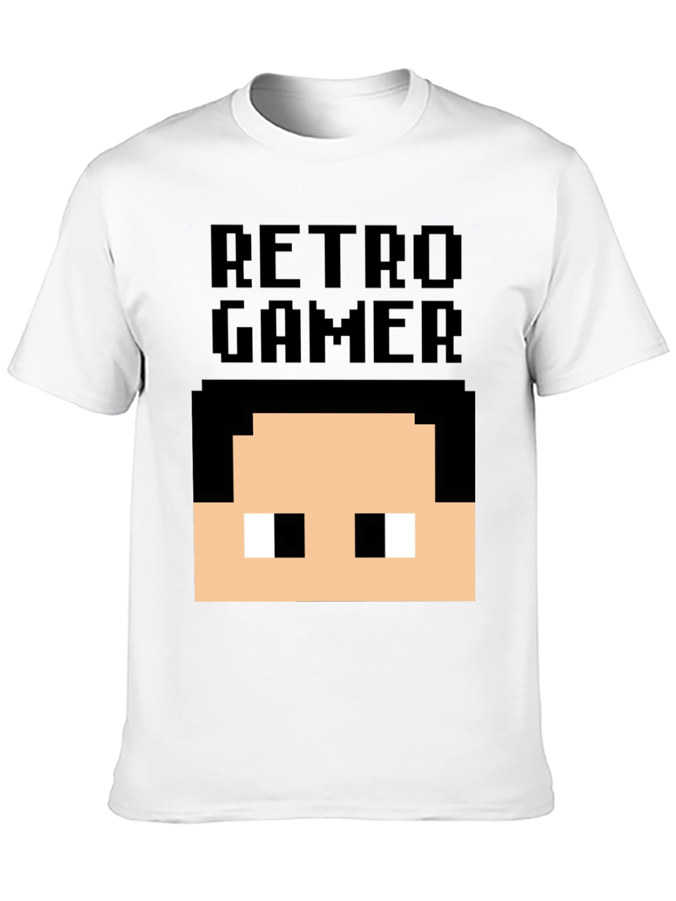 Retro Gamer Pixel Art T-Shirt - Black