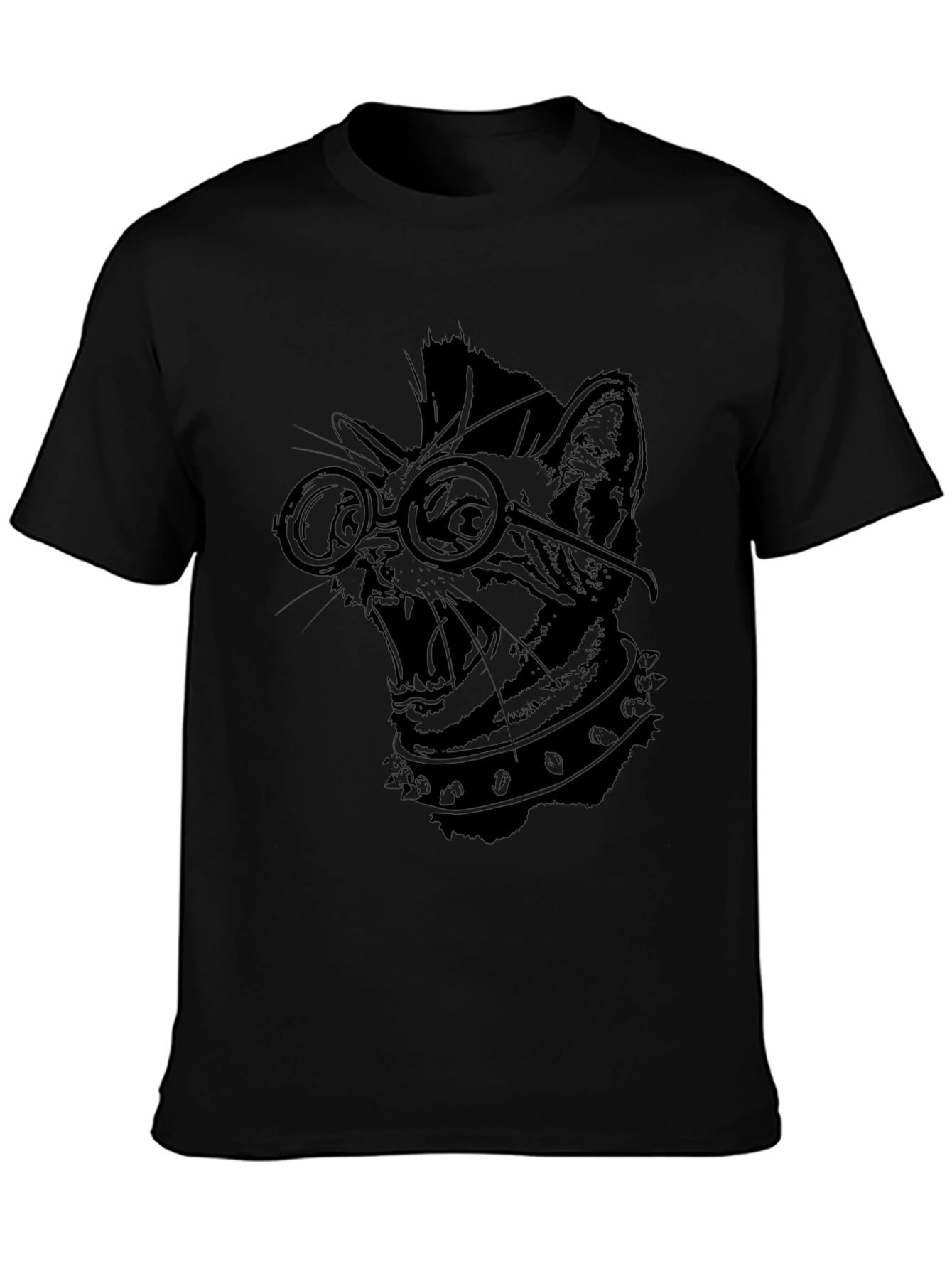 Punk Rock Cat T-Shirt - Cool Graphic Tee