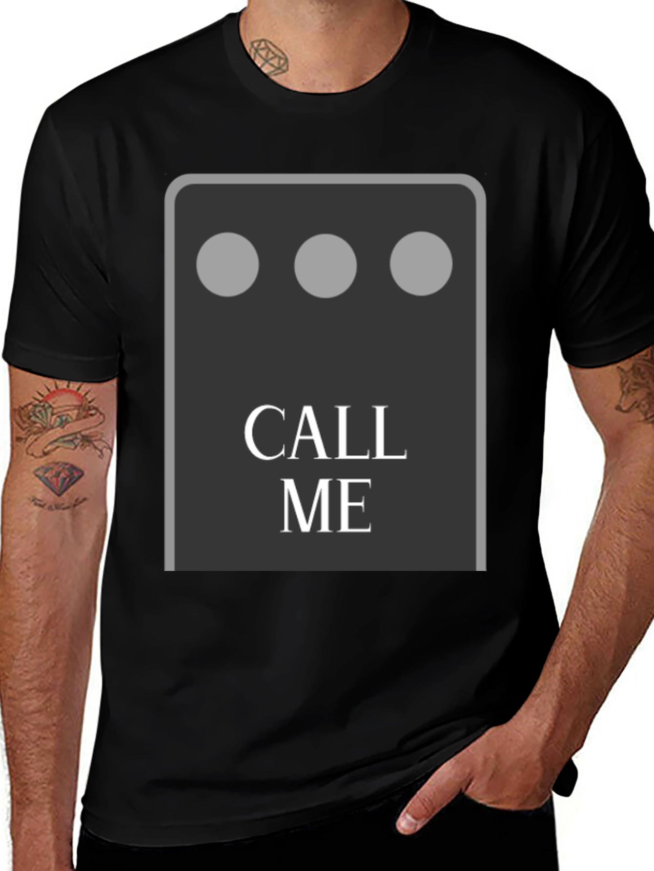 Call Me Graphic Tee - Fun & Unique Design