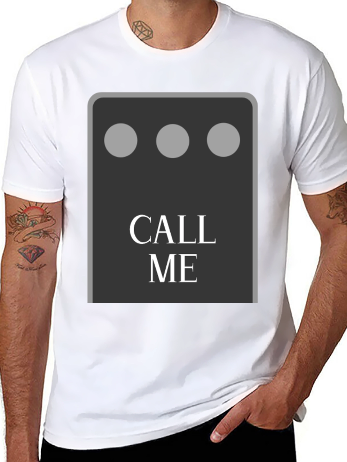 Call Me Graphic Tee - Fun & Unique Design