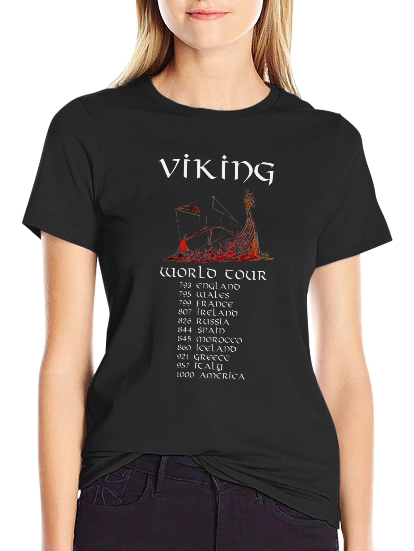 Viking World Tour Black T-Shirt