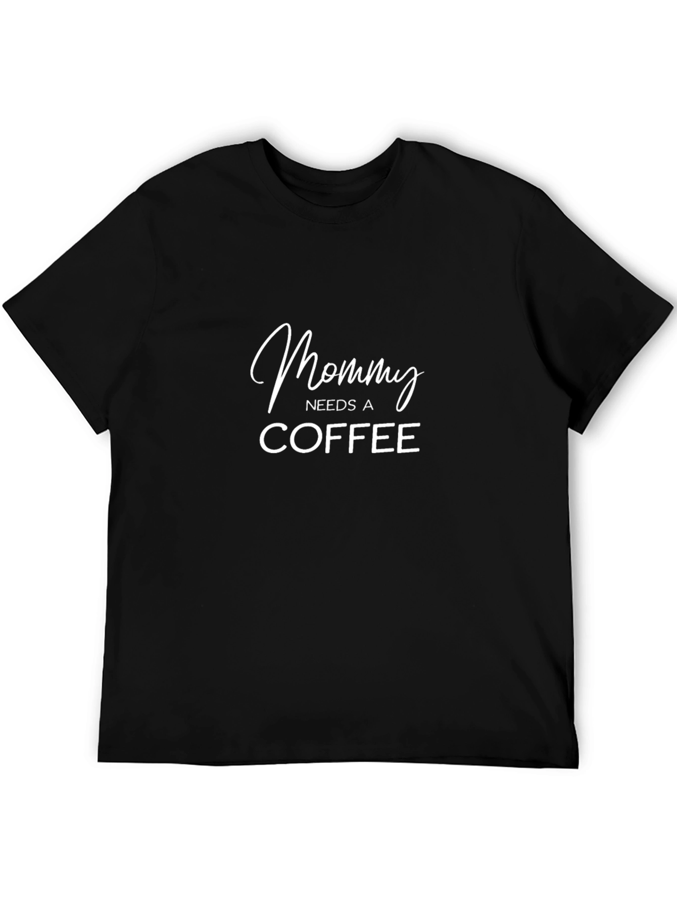 Mommy Needs Coffee Graphic Tee - Black
