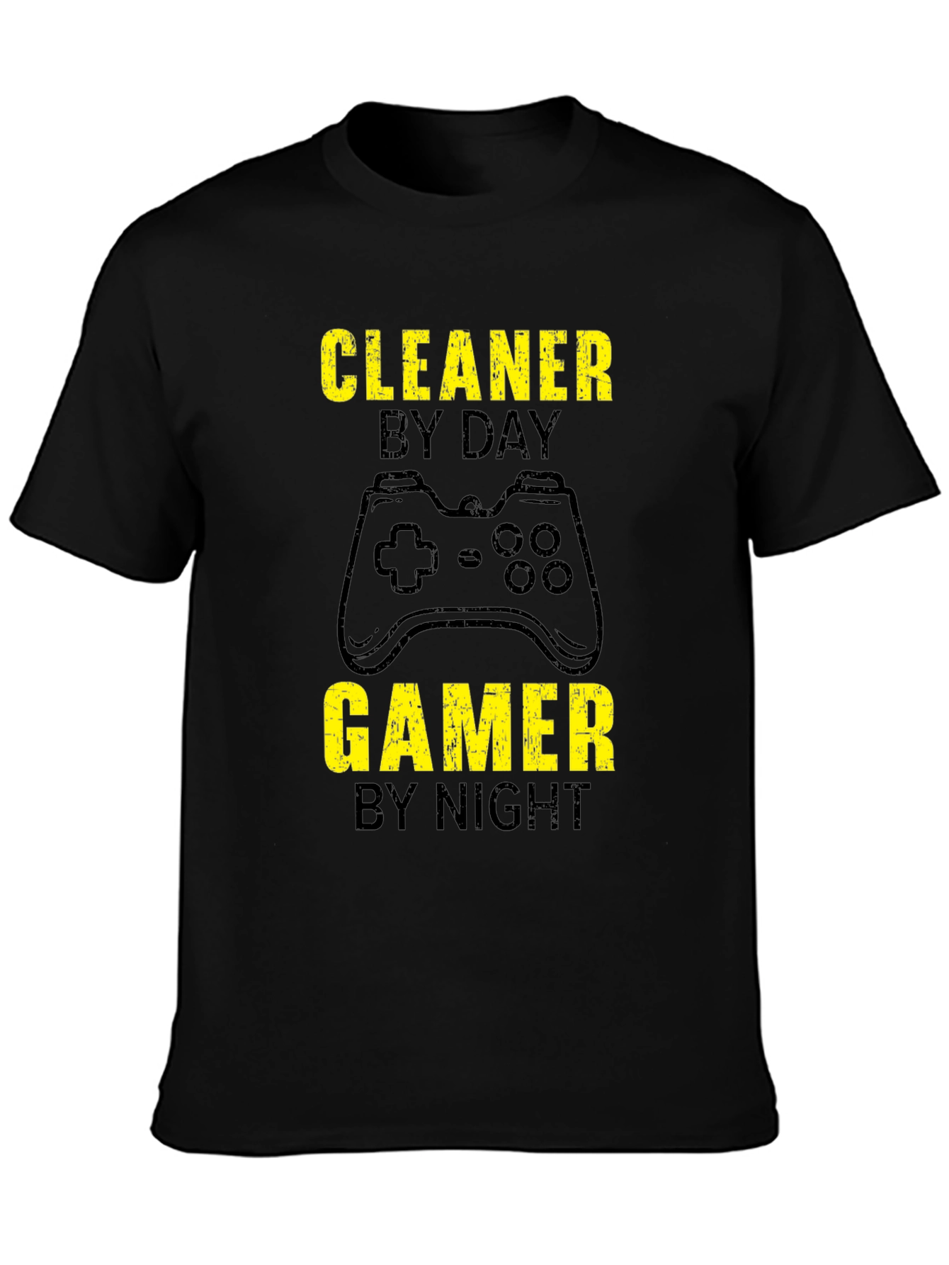 Cleaner by Day Gamer by Night Graphic Tee