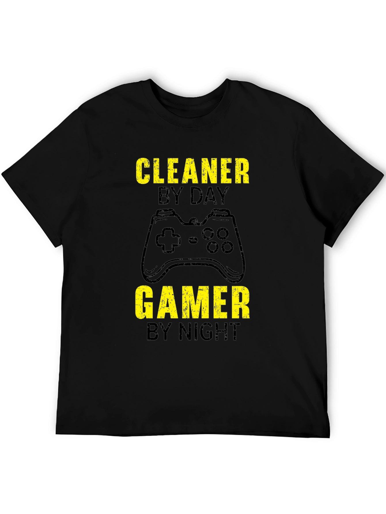 Cleaner by Day Gamer by Night Graphic Tee