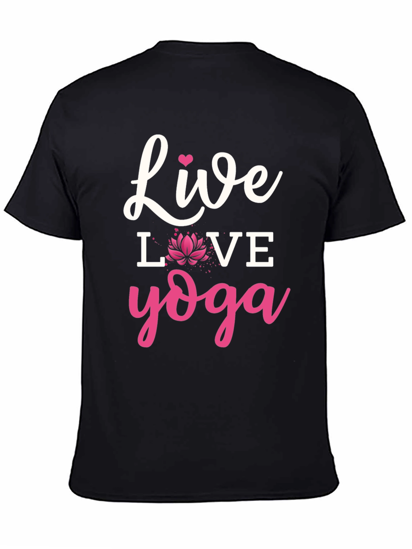 Live Love Yoga Graphic Tee - Black