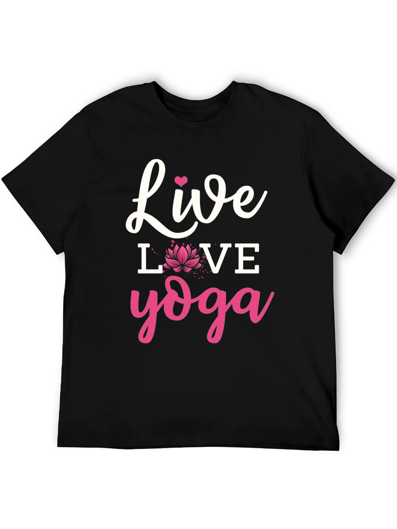 Live Love Yoga Graphic Tee - Black