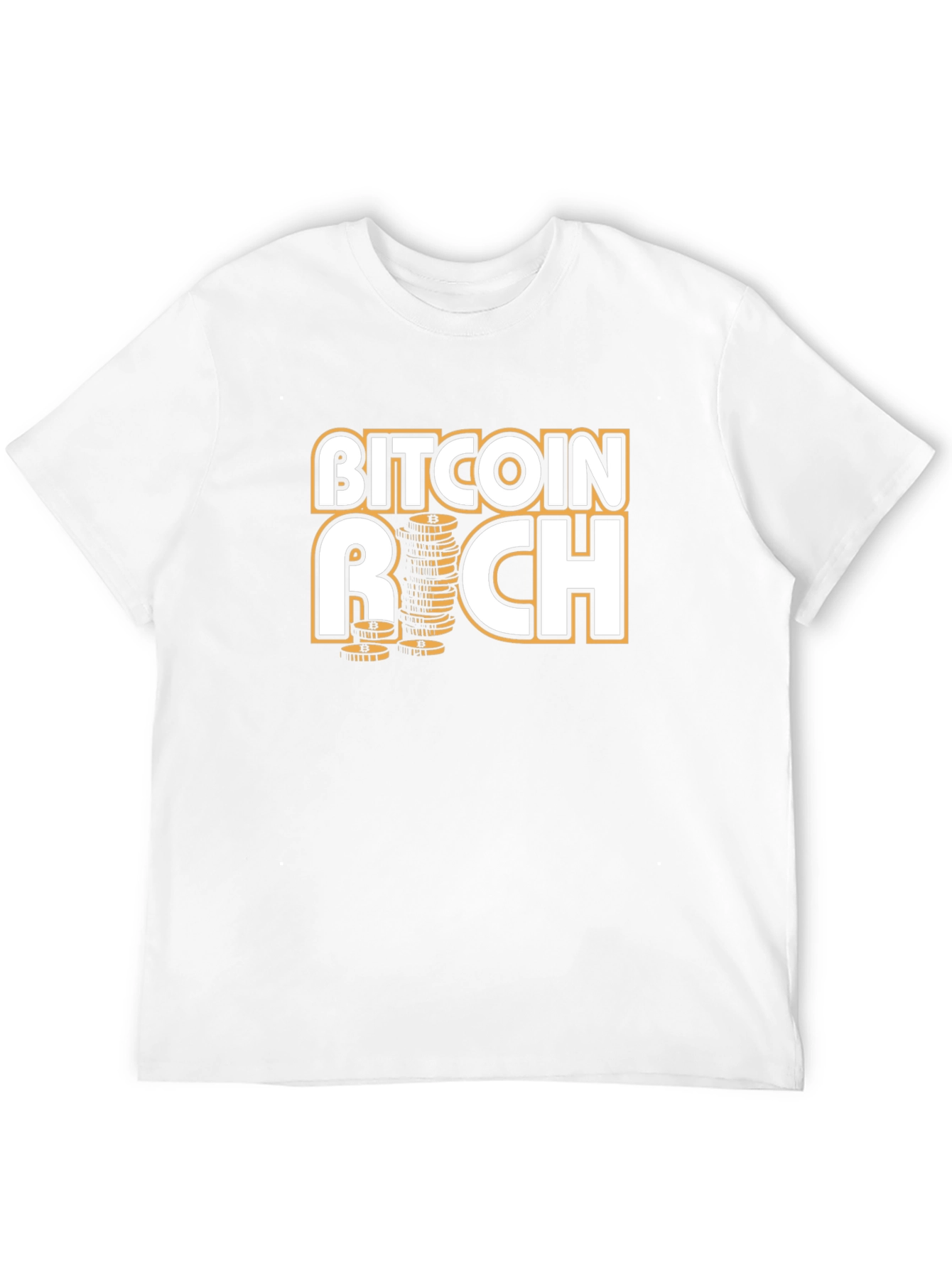Bitcoin Rich Black T-Shirt - Crypto Investor Style
