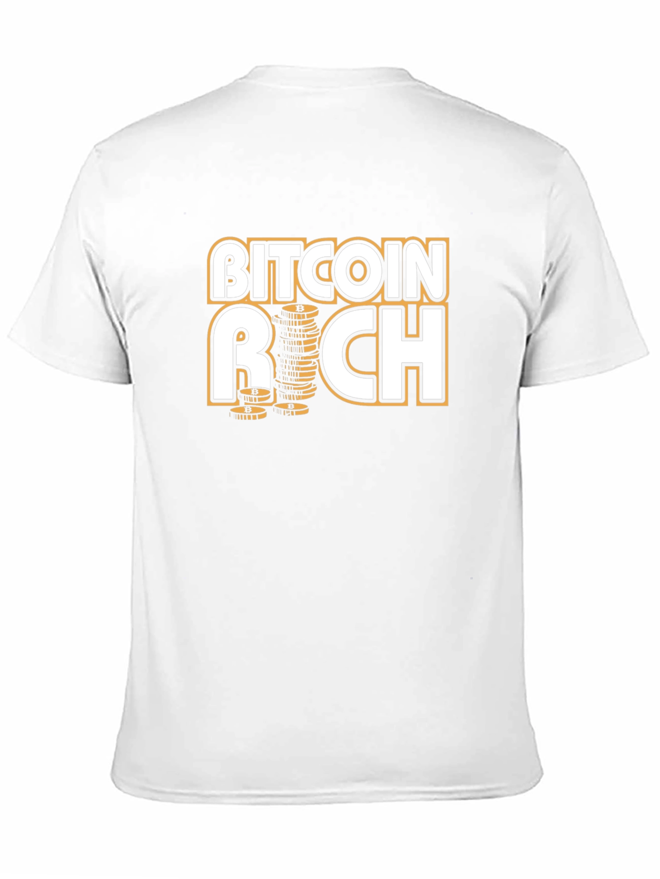 Bitcoin Rich Black T-Shirt - Crypto Investor Style
