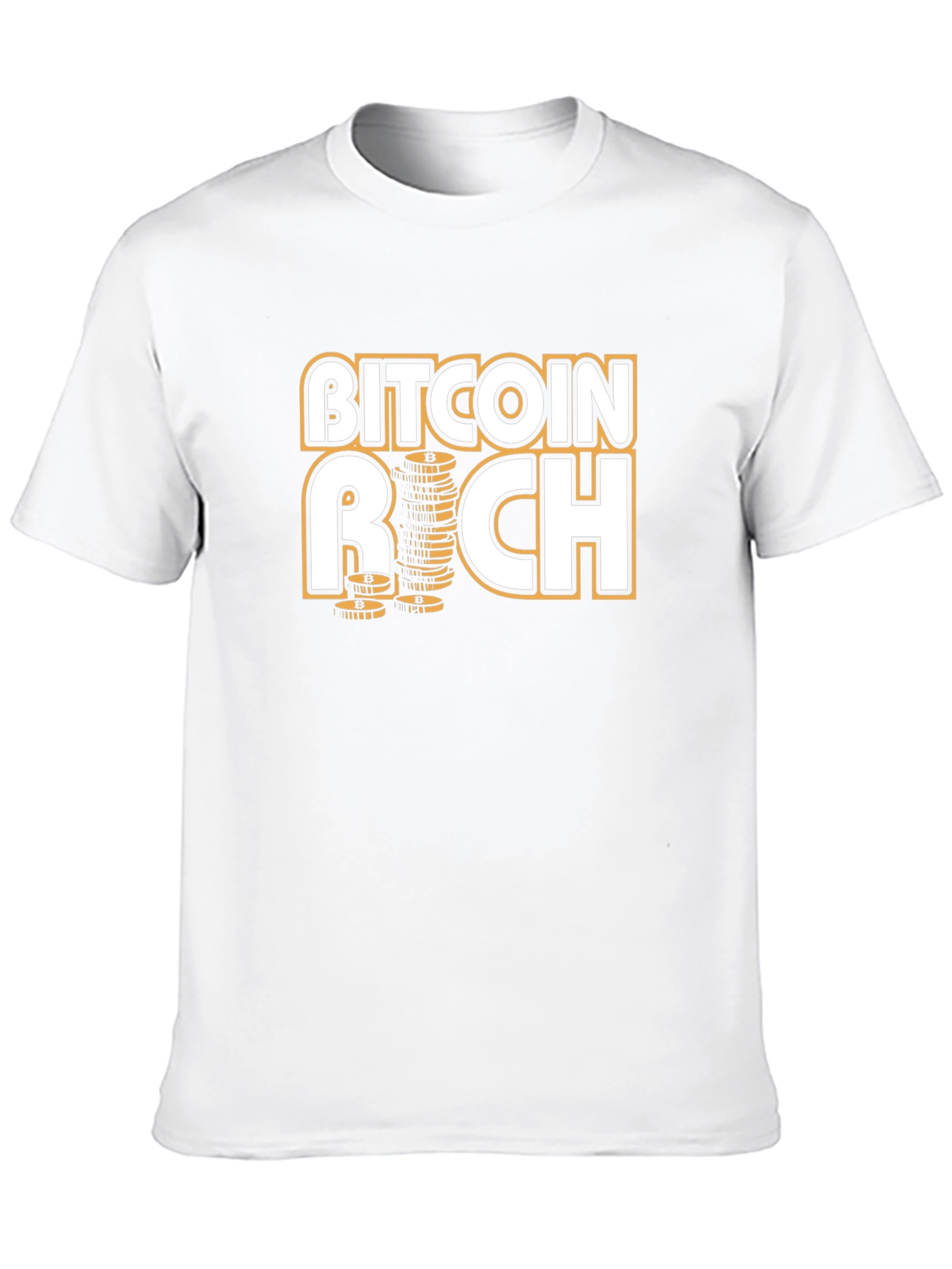 Bitcoin Rich Black T-Shirt - Crypto Investor Style