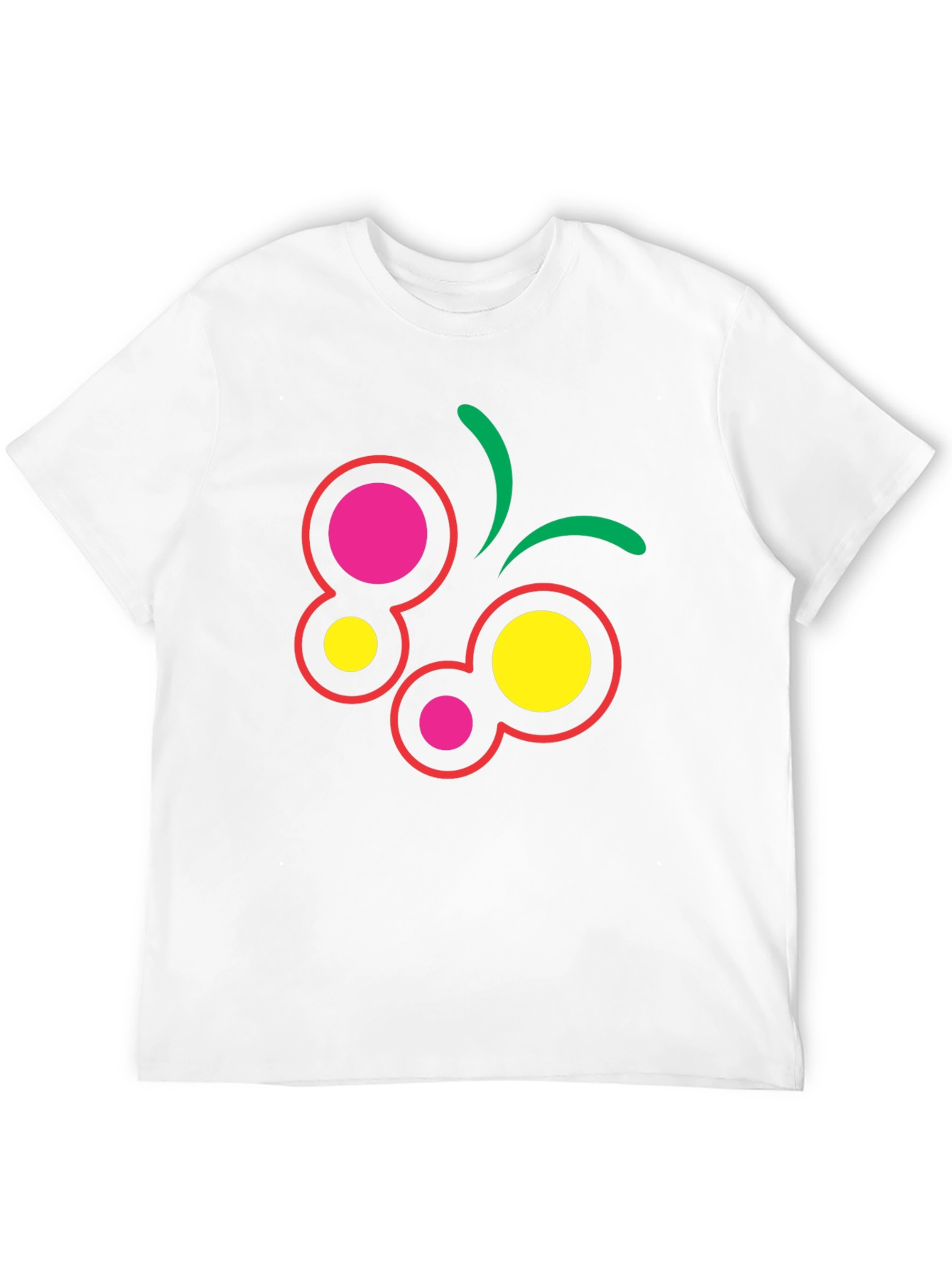 Abstract Butterfly Graphic Tee - Black Cotton Blend