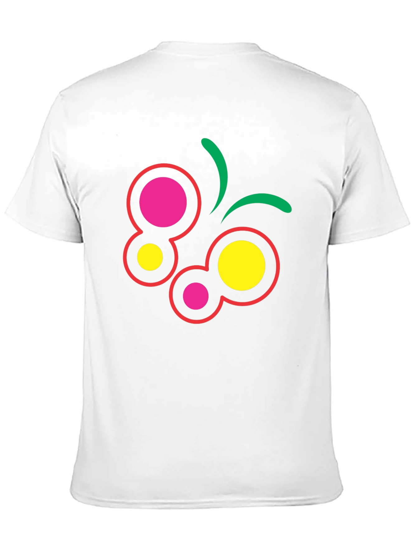 Abstract Butterfly Graphic Tee - Black Cotton Blend