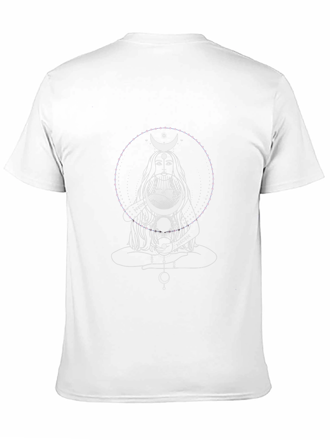 Mystic Moon Goddess Graphic Tee - Black Cotton T-Shirt