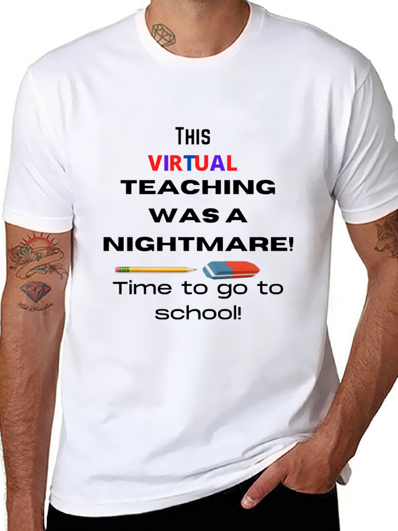 Virtual Teaching Nightmare T-Shirt Back to School