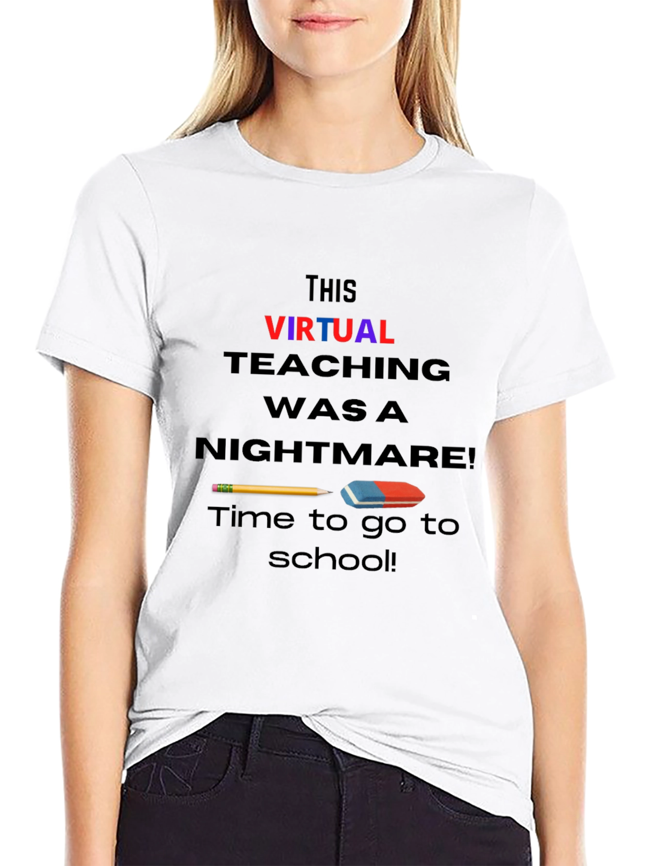 Virtual Teaching Nightmare T-Shirt Back to School