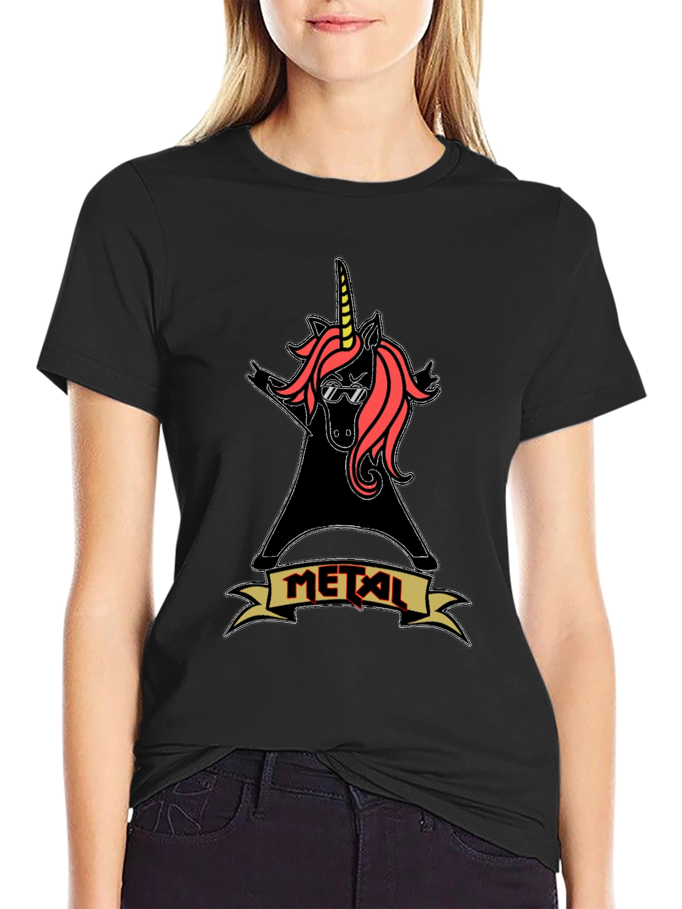Metal Unicorn T-Shirt Rock Music